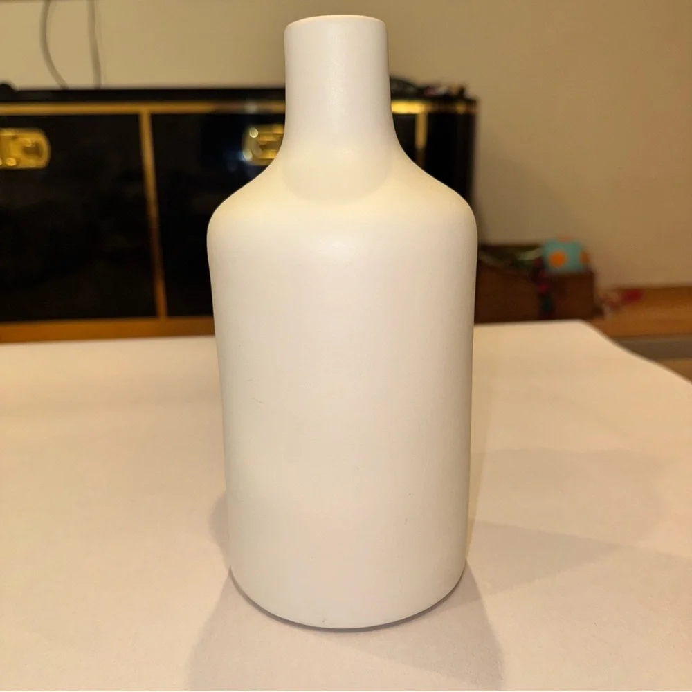 West Elm White Ceramic Vase